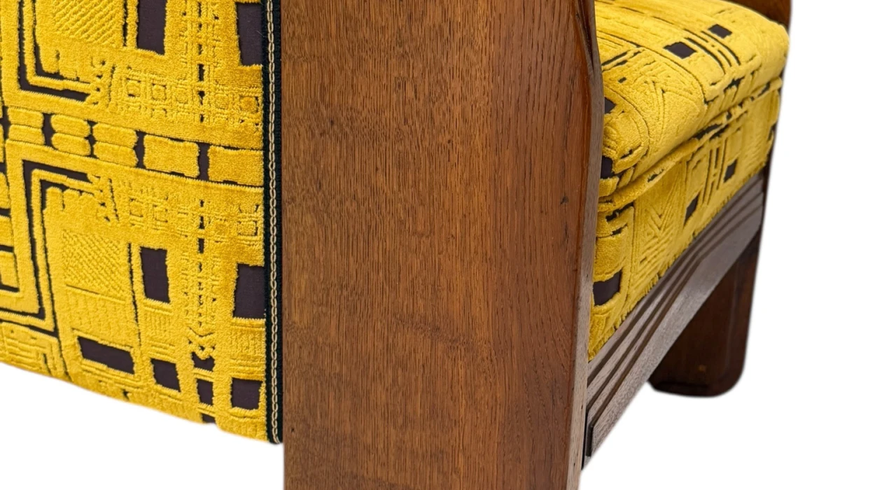 Art Deco Amsterdamse School Lounge Chair by Cornelis van der Sluys, 1918